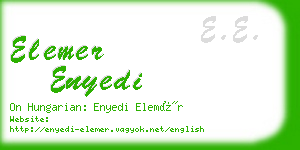 elemer enyedi business card